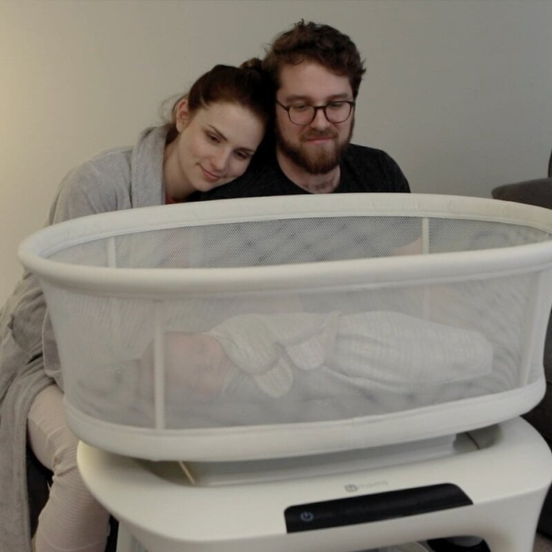 Lovytė 4MOMS MamaRoo, balta kaina ir informacija | Kūdikių lovytės | pigu.lt