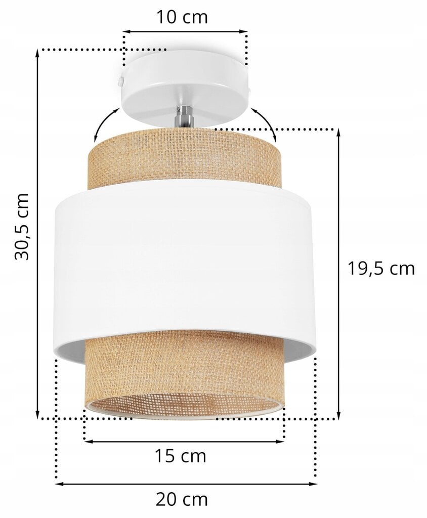LightHome lubinis šviestuvas Boho kaina ir informacija | Lubiniai šviestuvai | pigu.lt