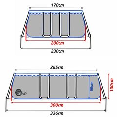 Baseinas YourGear, 300x200x100 cm, su filtru цена и информация | Бассейны | pigu.lt