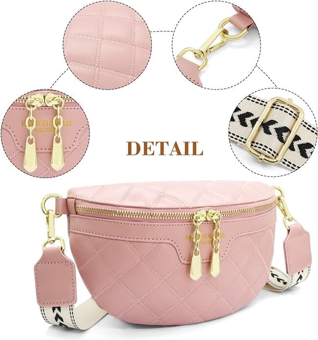 Yeria moteriškas pečių krepšys, rožinis kaina ir informacija | Moteriškos rankinės | pigu.lt