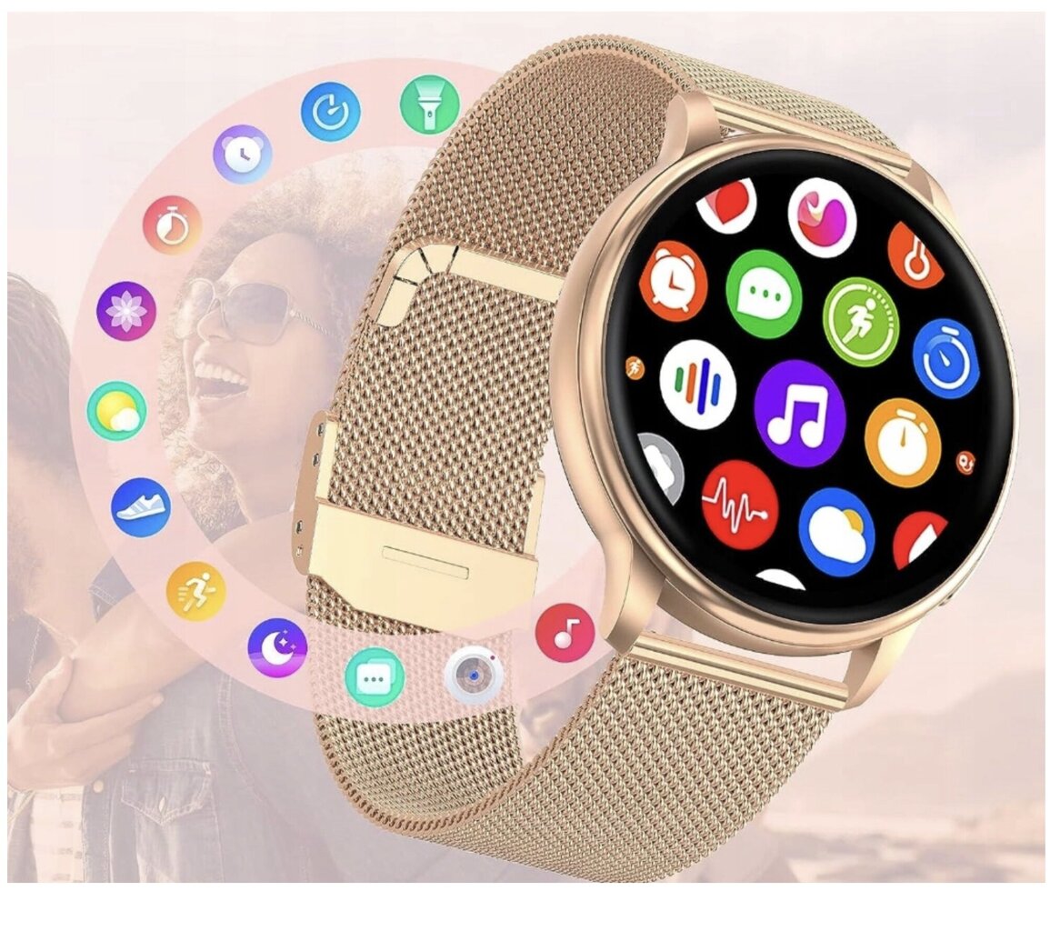 Stilo Elegance k34, gold kaina ir informacija | Išmanieji laikrodžiai (smartwatch) | pigu.lt