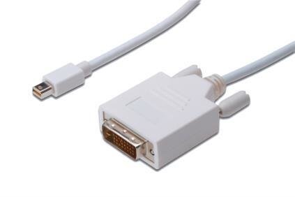 Assmann DisplayPort 1.1a mini DP-DVI Type A MM 1.0m kaina ir informacija | Adapteriai, USB šakotuvai | pigu.lt