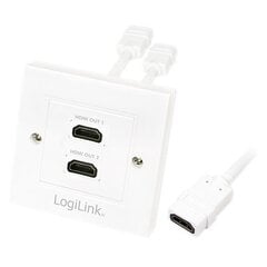 LogiLink - Gniazdo 2xHDMI kaina ir informacija | Adapteriai, USB šakotuvai | pigu.lt