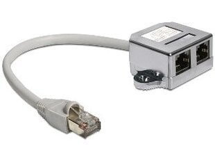 Delock - Adapter LAN 1xRJ45/2xRJ45 Ethernet kaina ir informacija | Delock Kompiuterinė technika | pigu.lt