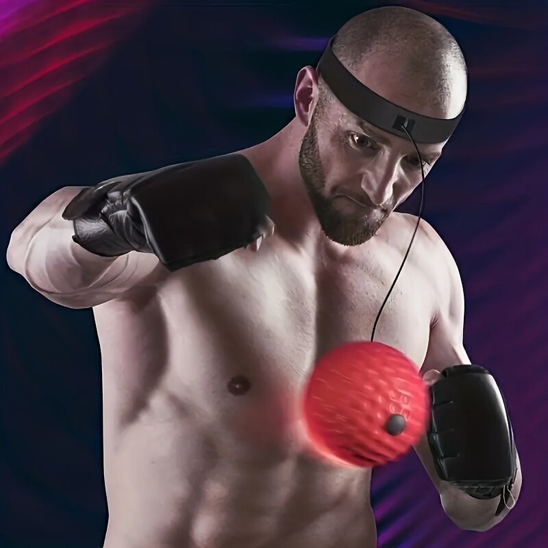 Ant galvos tvirtinamas bokso reakcijos kamuoliukas ToParts4u, raudonas цена и информация | Kovos menai | pigu.lt