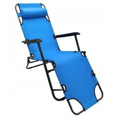 Lauko kėdė-gultas Fluxar home GL0049, mėlynas kaina ir informacija | Lauko kėdės, foteliai, pufai | pigu.lt