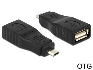 Delock - Adapter USB Micro B(M)->A(F) OTG kaina ir informacija | Delock Kompiuterinė technika | pigu.lt