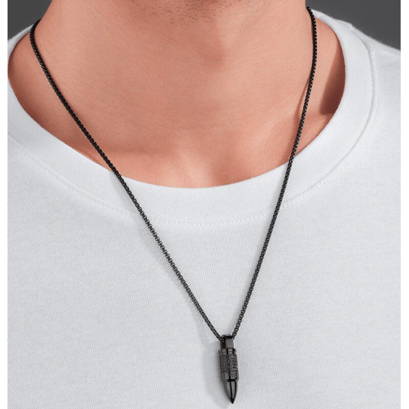 Vėrinys + pakabukas Police Bullet Necklace For Men PEAGN0034101 PEAGN0034101 цена и информация | Kaklo papuošalai | pigu.lt