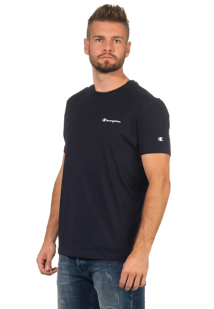 Marškinėliai vyrams Champion 214755-BS501, mėlyni kaina ir informacija | Vyriški marškinėliai | pigu.lt