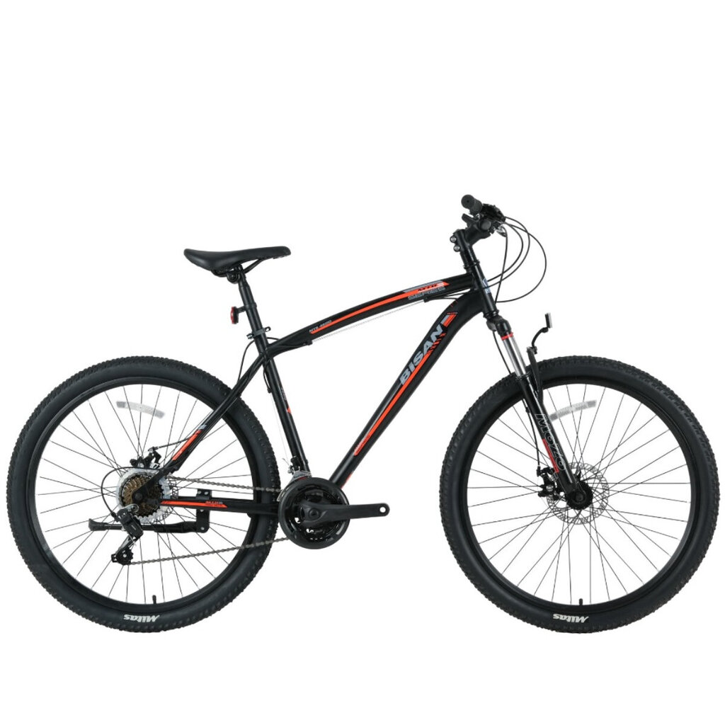 Kalnų dviratis Bisan MTS4600 MD 26", juodas/oranžinis цена и информация | Dviračiai | pigu.lt