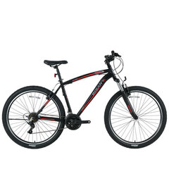 Kalnų dviratis Bisan MTS4600 VB 26", juodas/raudonas kaina ir informacija | Dviračiai | pigu.lt
