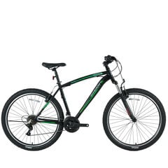 Kalnų dviratis Bisan MTS4600 VB 26", juodas/žalias kaina ir informacija | Dviračiai | pigu.lt