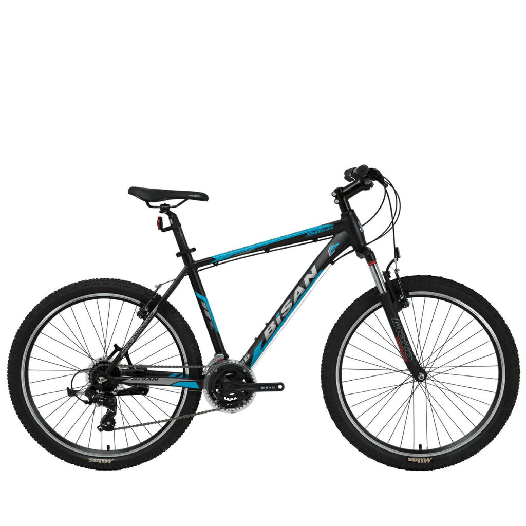 Kalnų dviratis Bisan MTX7050 VB 26", juodas/mėlynas kaina ir informacija | Dviračiai | pigu.lt