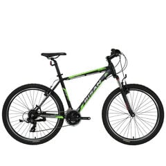 Kalnų dviratis Bisan MTX7050 VB 26", juodas/žalias kaina ir informacija | Dviračiai | pigu.lt