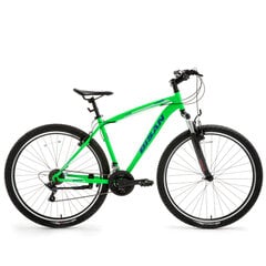 Kalnų dviratis Bisan LEON VB 29", žalias kaina ir informacija | Dviračiai | pigu.lt