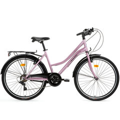 Miesto dviratis Bisan Smile 28", rožinis kaina ir informacija | Dviračiai | pigu.lt