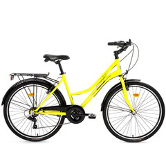 Городской велосипед Bisan 28 Smile (PR10010416) желтый/черный (17) цена и информация | Велосипеды | pigu.lt
