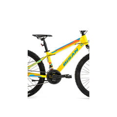 Подростковый велосипед Bisan 24 KDX2900 MD (PR10010334) желтый/синий цена и информация | Велосипеды | pigu.lt