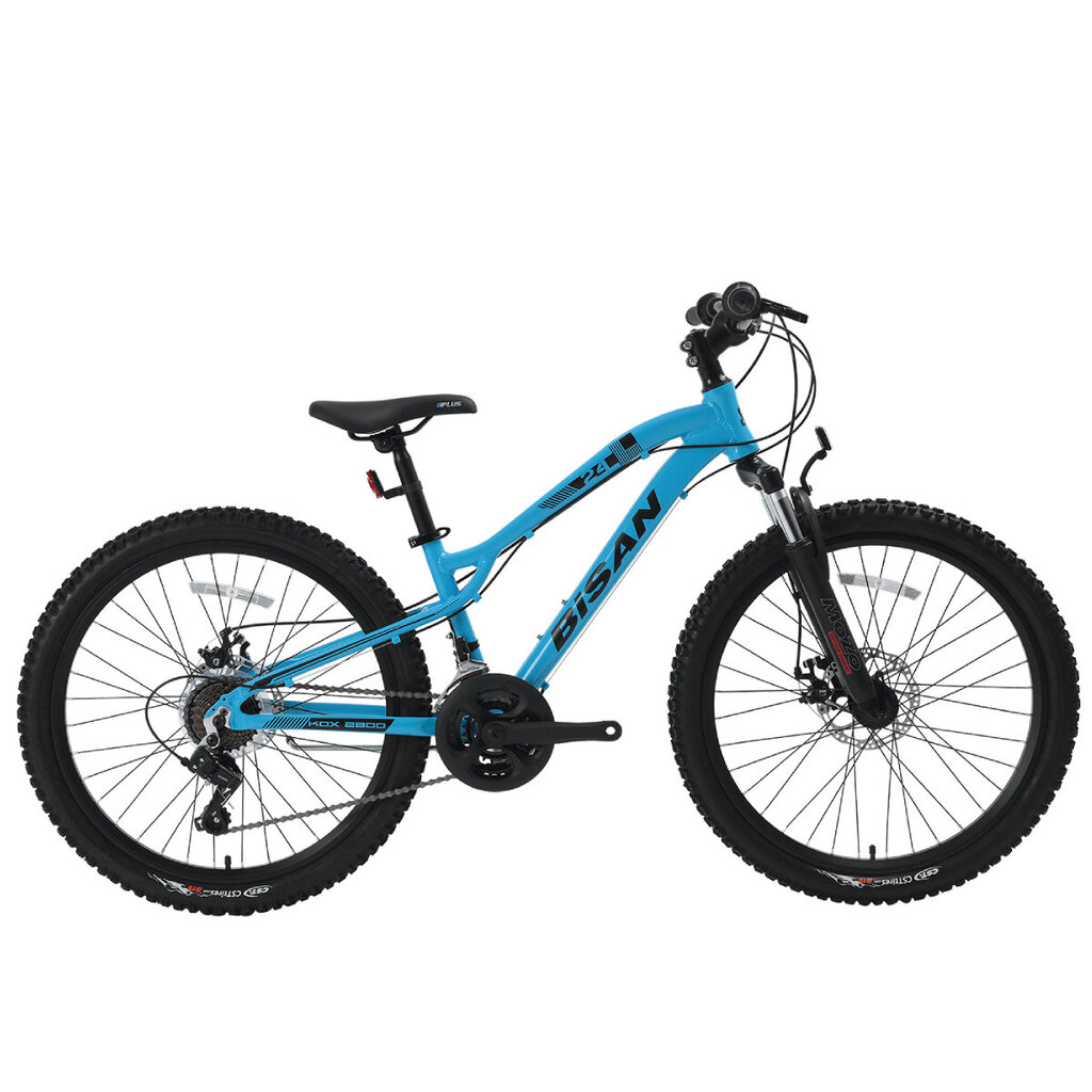 Miesto dviratis Bisan KDX2800 MD 24", mėlynas цена и информация | Dviračiai | pigu.lt