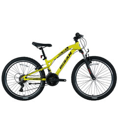 Подростковый велосипед Bisan 24 KDX2800 MD (PR10010396) желтый/черный цена и информация | Велосипеды | pigu.lt