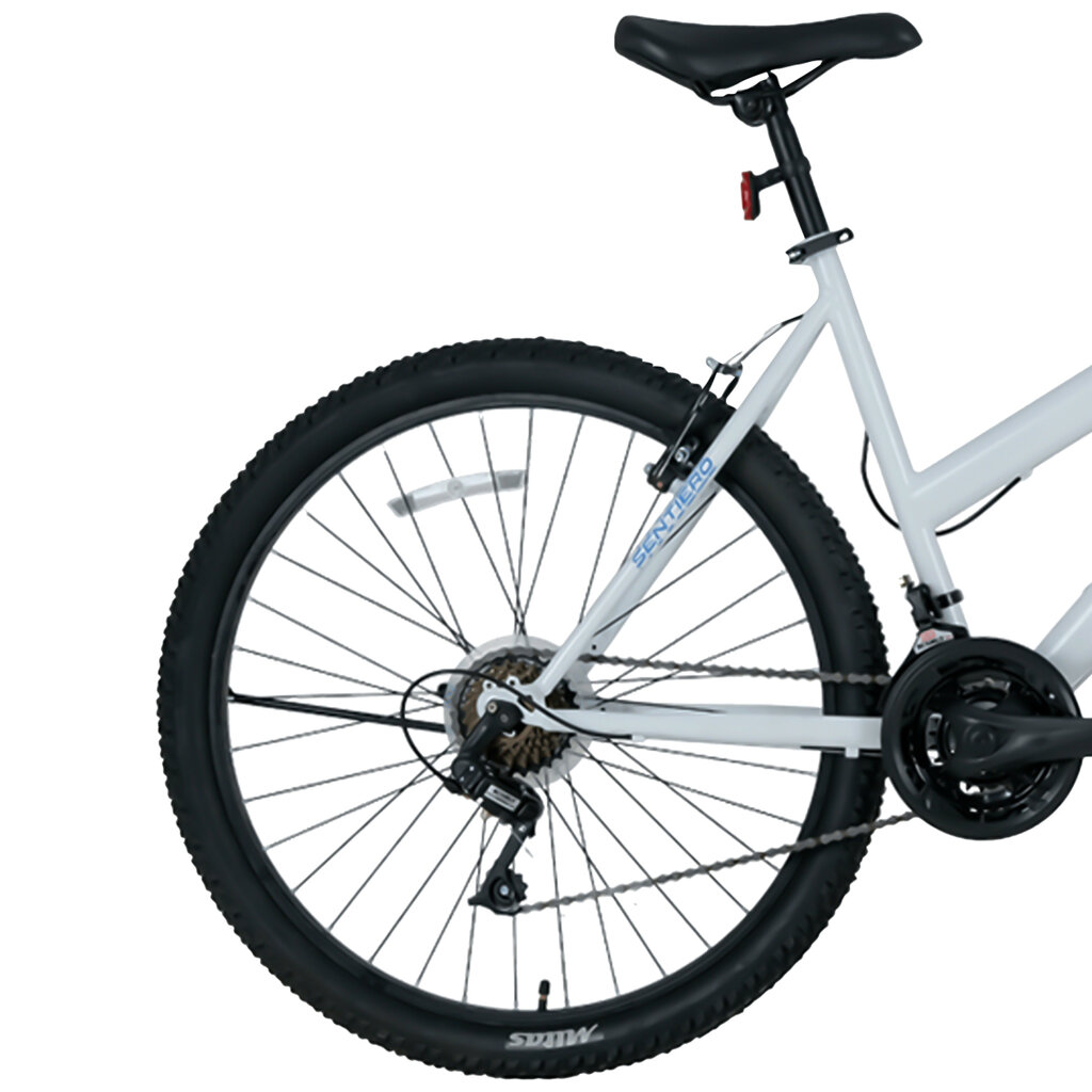 Miesto dviratis Bisan Sentiero 24", baltas/mėlynas kaina ir informacija | Dviračiai | pigu.lt