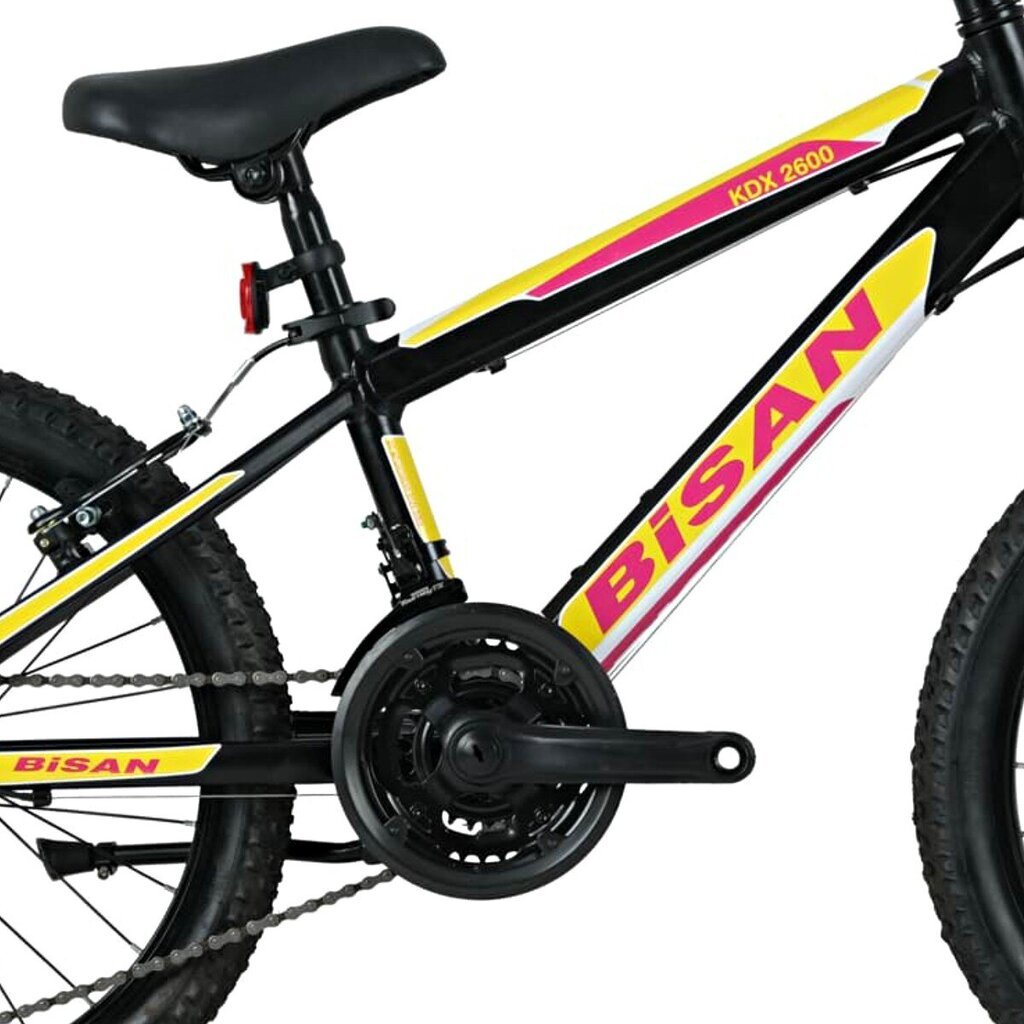 Miesto dviratis Bisan KDX2600 20", juodas/geltonas kaina ir informacija | Dviračiai | pigu.lt