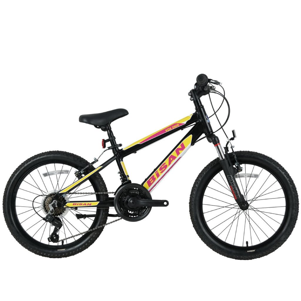 Miesto dviratis Bisan KDX2600 20", juodas/geltonas kaina ir informacija | Dviračiai | pigu.lt