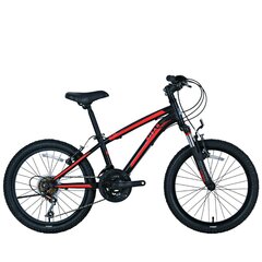 Детский велосипед Bisan 20 KDS2750 VB (PR10010394) черный/красный цена и информация | Велосипеды | pigu.lt