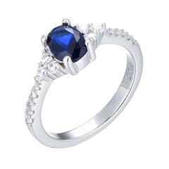 Серебряное кольцо с цирконами Brasco 54063 54063-17.5 цена и информация | Кольца | pigu.lt