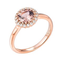 Paauksuotas sidabrinis žiedas su cirkoniais Brasco 54068 kaina ir informacija | Žiedai | pigu.lt