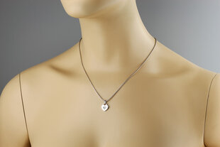 Серебряная подвеска с цирконами "Сердце" Brasco 54087 54087 цена и информация | Украшения на шею | pigu.lt
