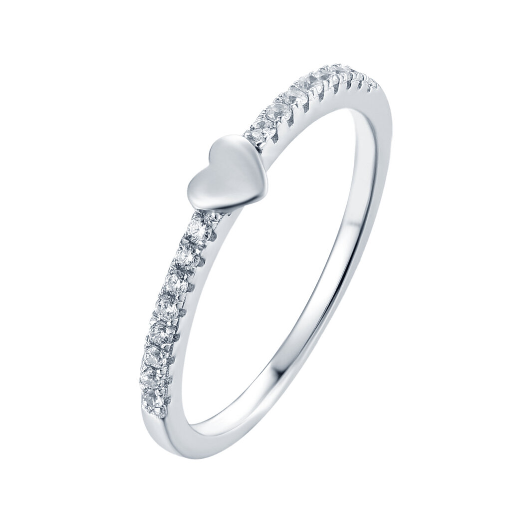 Sidabrinis žiedas su cirkoniais Brasco 57206 kaina ir informacija | Žiedai | pigu.lt