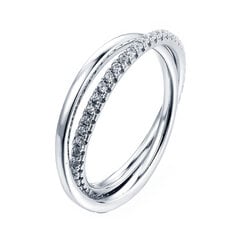 Sidabrinis žiedas su cirkoniais Brasco 57209 kaina ir informacija | Žiedai | pigu.lt