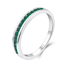 Серебряное кольцо с цирконами Brasco 54065 54065-16.5 цена и информация | Кольцо | pigu.lt
