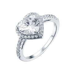 Серебряное кольцо с цирконами Brasco 57215 57215-18.5 цена и информация | Кольцо | pigu.lt