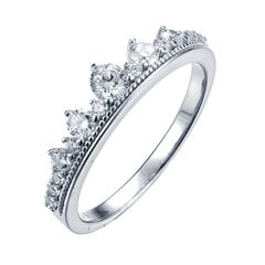 Серебряное кольцо с цирконами Brasco 55940 55940-20 цена и информация | Кольцо | pigu.lt