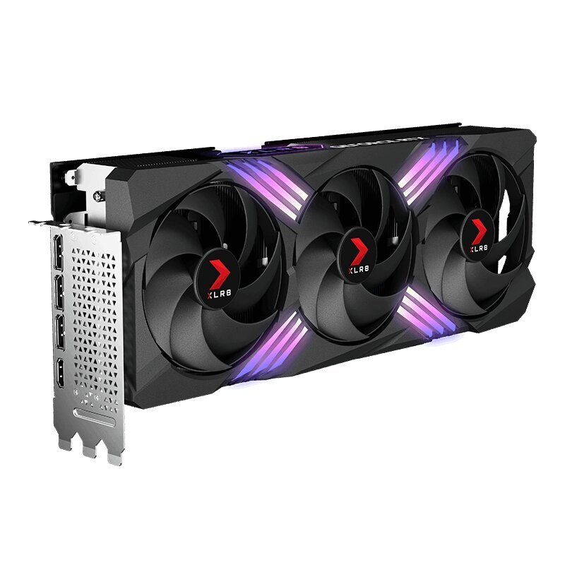 PNY GeForce RTX 4070 Ti Super XLR8 Gaming Verto Epic-X RGB Overclocked Triple Fan (VCG4070TS16TFXXPB1-O) kaina ir informacija | Vaizdo plokštės (GPU) | pigu.lt