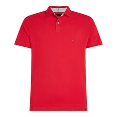 Tommy Hilfiger polo marškinėliai vyrams 88034, raudoni kaina ir informacija | Vyriški marškinėliai | pigu.lt