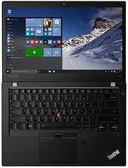 Lenovo ThinkPad T460s 14", Intel Core i5-6300U, 16GB, 256GB SSD, WIN 10 Pro, Juodas kaina ir informacija | Nešiojami kompiuteriai | pigu.lt