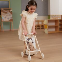 Medinis lėlių vežimėlis Viga Polarb kaina ir informacija | Žaislai mergaitėms | pigu.lt
