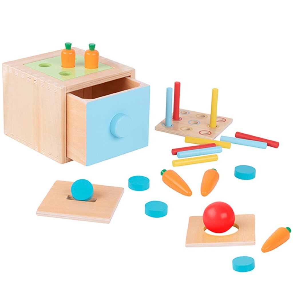 Montessori medinis kubas, 1 vnt. цена и информация | Žaislai kūdikiams | pigu.lt
