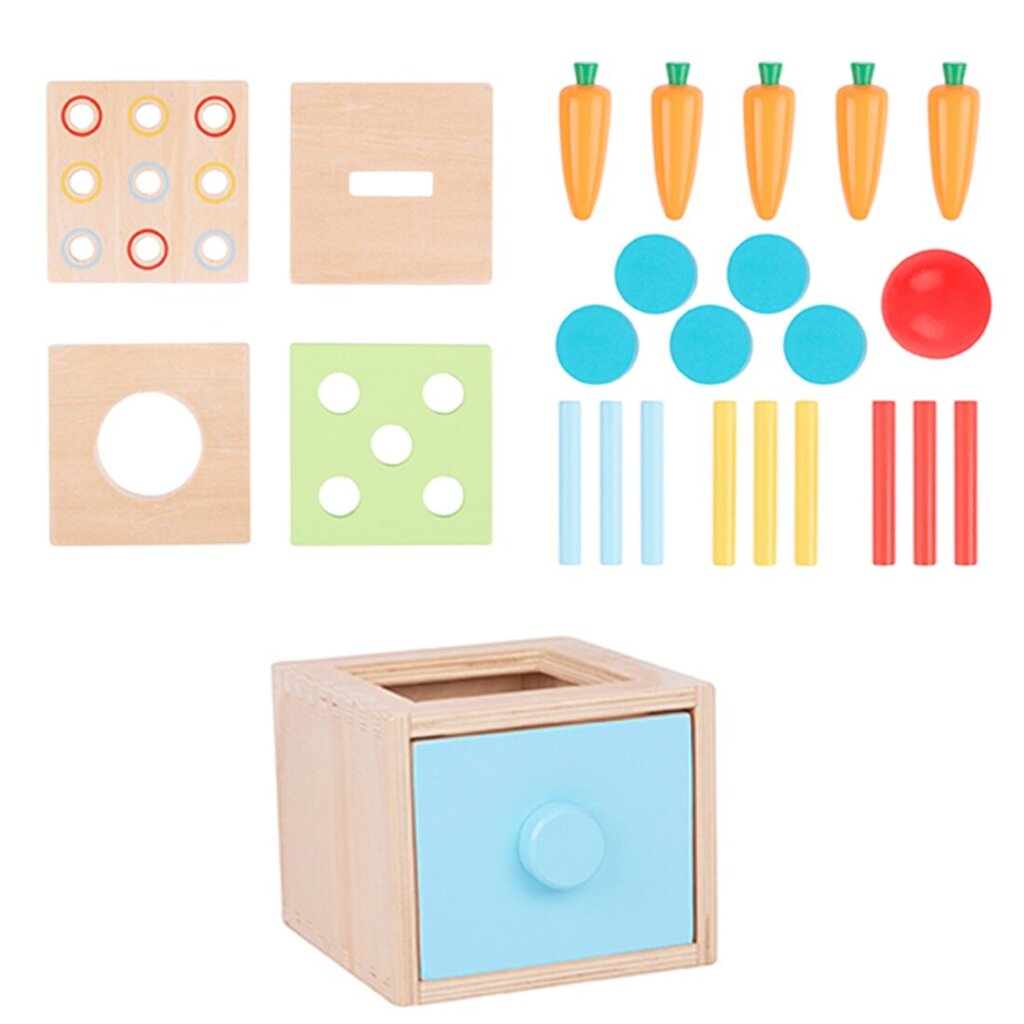 Montessori medinis kubas, 1 vnt. цена и информация | Žaislai kūdikiams | pigu.lt