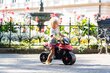 Paspiriamas motociklas Falk, raudonas kaina ir informacija | Žaislai kūdikiams | pigu.lt