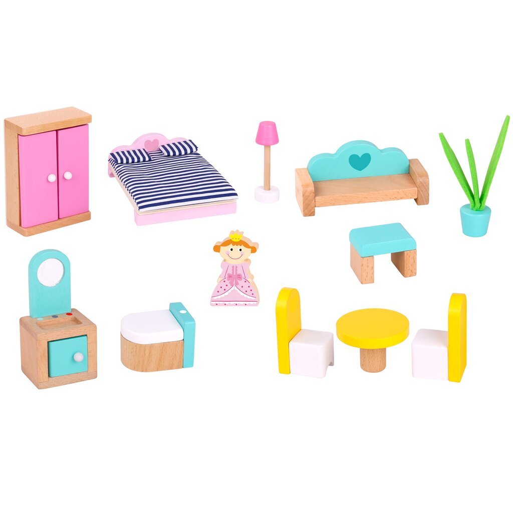 Lėlių namas, rožinis цена и информация | Žaislai mergaitėms | pigu.lt