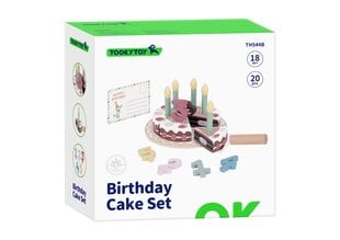 Žaislas gimtadienio tortas su žvakėmis Tooky Toy, 20 d. kaina ir informacija | Lavinamieji žaislai | pigu.lt