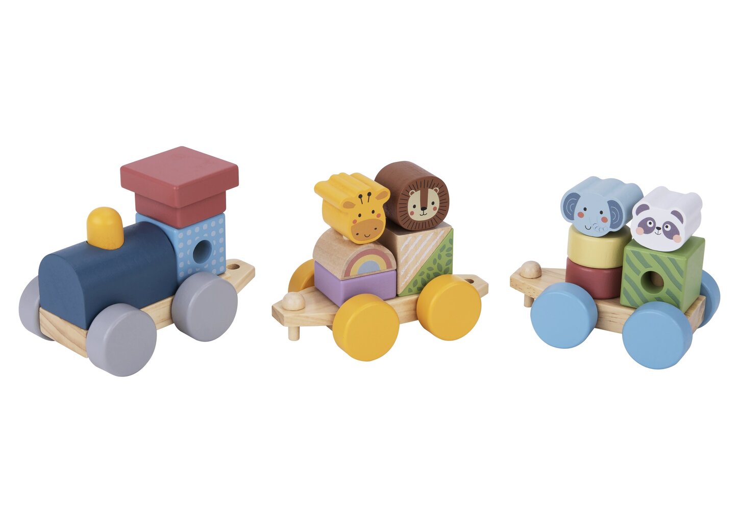 Žaislas traukinys su gyvūnais Tooky Toy,16 d. kaina ir informacija | Lavinamieji žaislai | pigu.lt