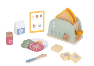 Žaislas skrudintuvas pusryčių rinkinys, Tooky Toy, 14 d. kaina ir informacija | Lavinamieji žaislai | pigu.lt