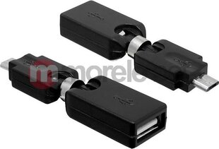 Delock - Adapter USB AM->USB AF 360/180 kaina ir informacija | Adapteriai, USB šakotuvai | pigu.lt