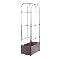 Augalų dėžė su atrama Grow Round Set, 84x42x180 cm цена и информация | Горшки | pigu.lt