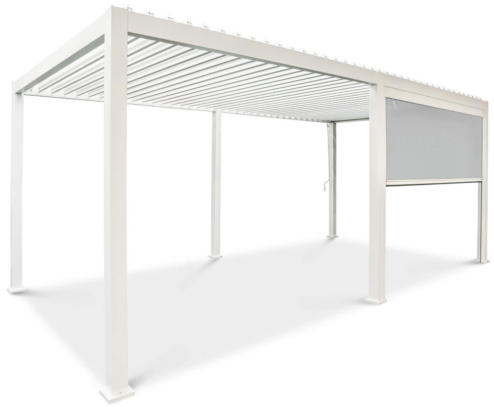 Roletas pavėsinei Pergola Premium White, 3m kaina ir informacija | Pavėsinės | pigu.lt